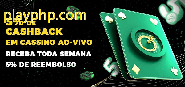 Promoções do cassino ao Vivo playphp.com